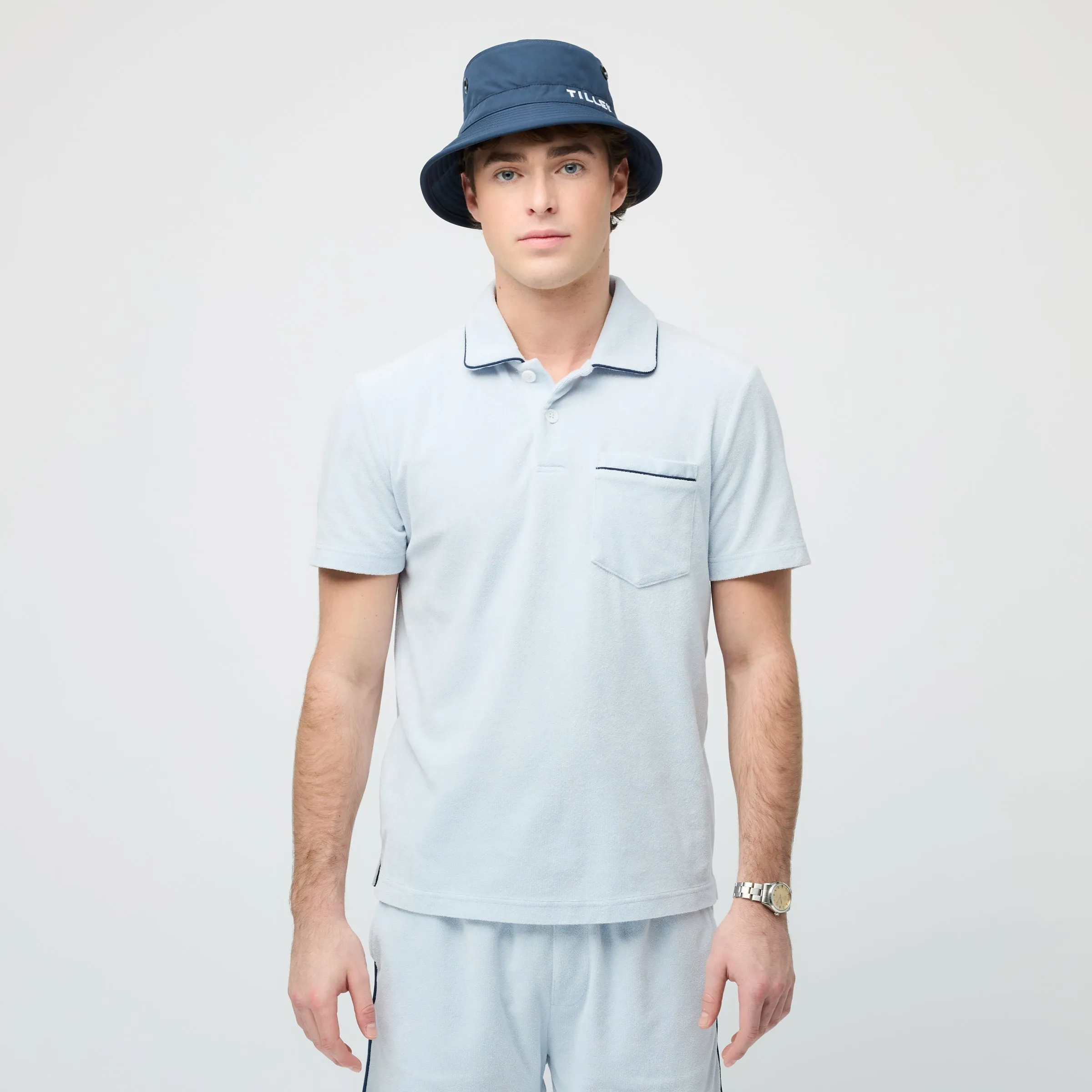 Terry Tipped Polo sold by TILLEY product image thumbnail 2