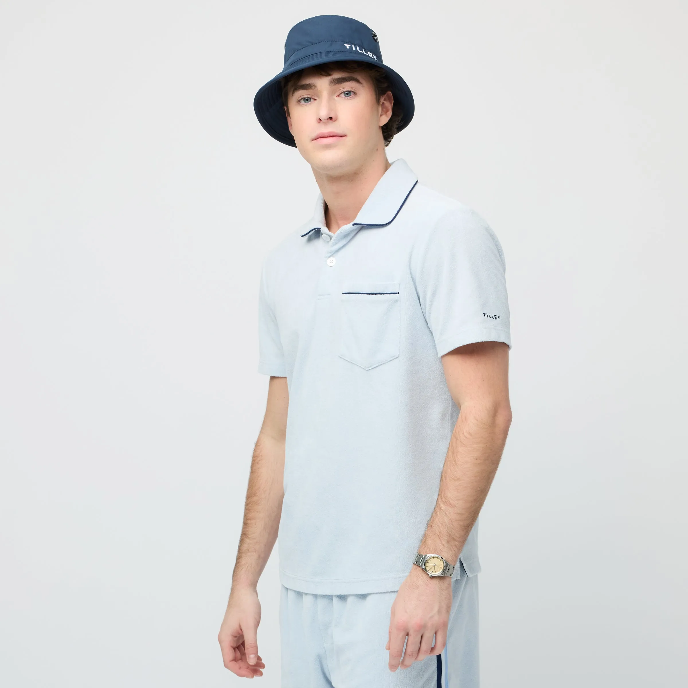 Terry Tipped Polo sold by TILLEY product image thumbnail 3