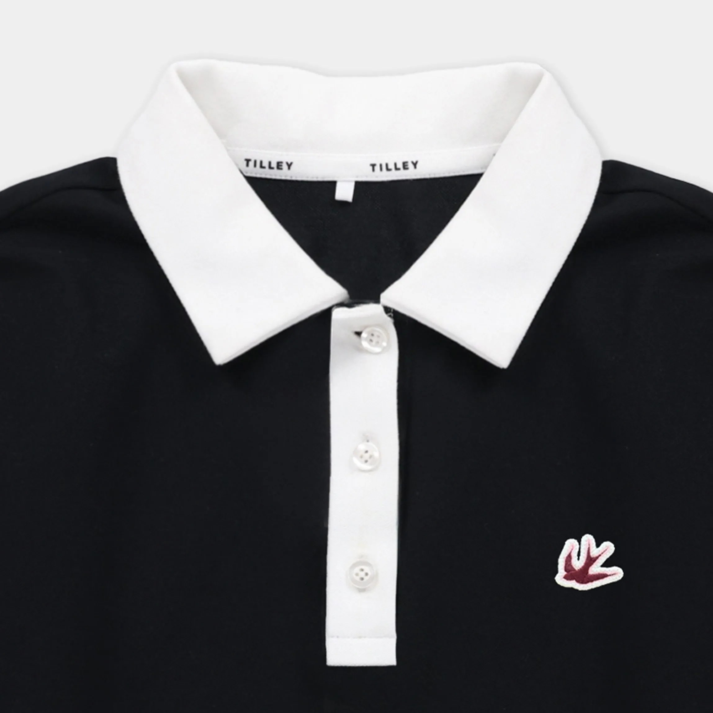 Preppy Pique Long Sleeve Stripe Placket Polo sold by TILLEY product image thumbnail 2