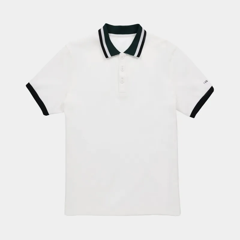 Supima Pique Stripe Polo made by TILLEY
