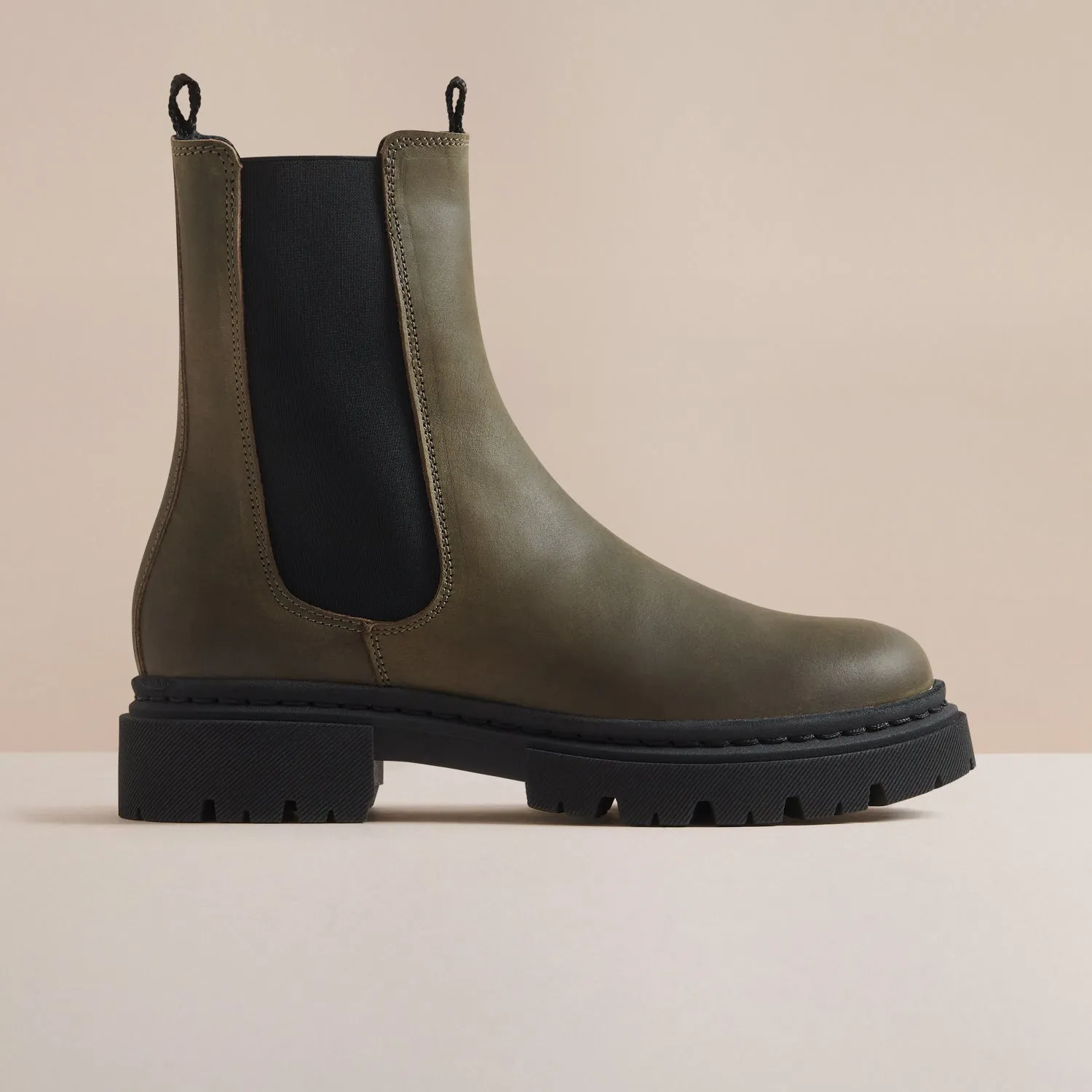 BLAKE KHAKI NUBUCK CHELSEA BOOT sold by Hudson Shoes