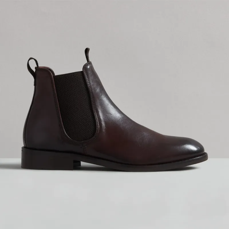 WRIGHT BROWN VEG TAN CHELSEA BOOT sold by Hudson Shoes
