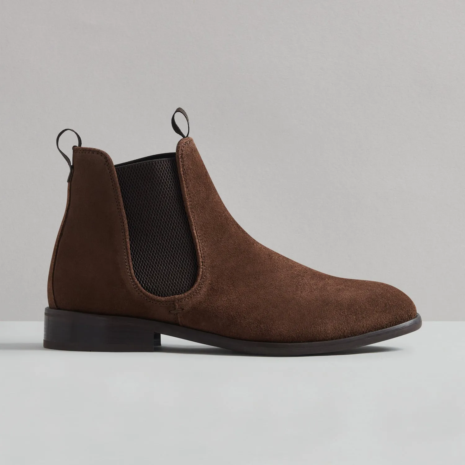 LANGLEY BROWN SUEDE CHELSEA BOOT sold by Hudson Shoes