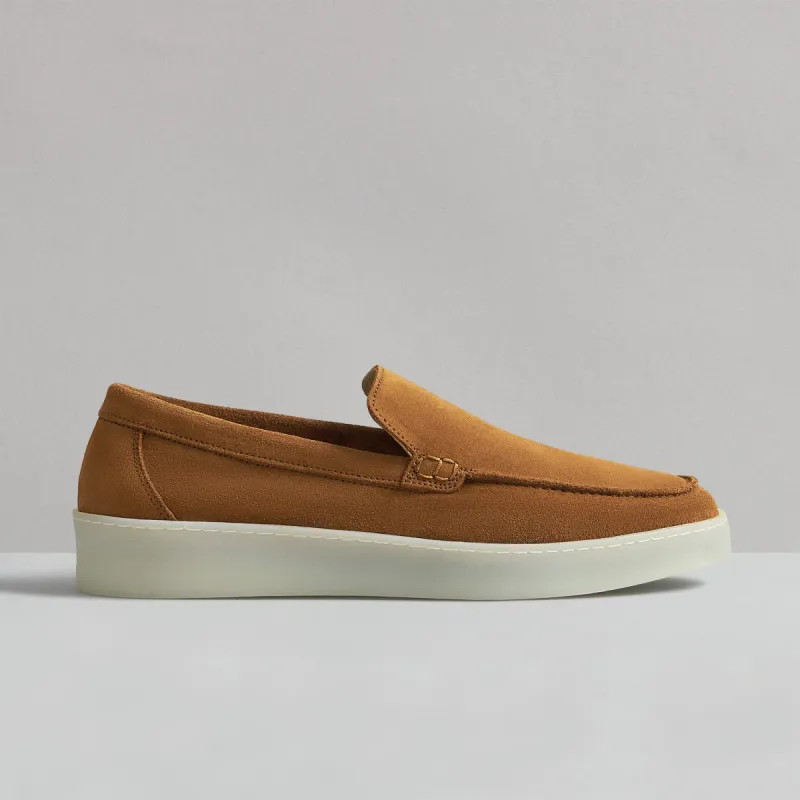 HAWKINS COGNAC SUEDE LOAFER sold by Hudson Shoes