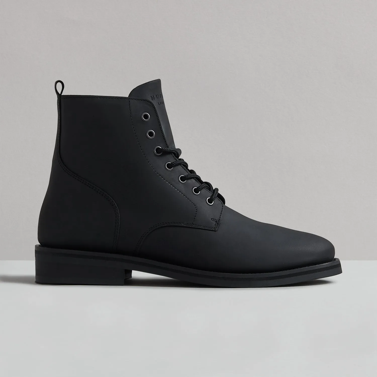 ASPEN BLACK LEATHER BOOT sold by Hudson Shoes
