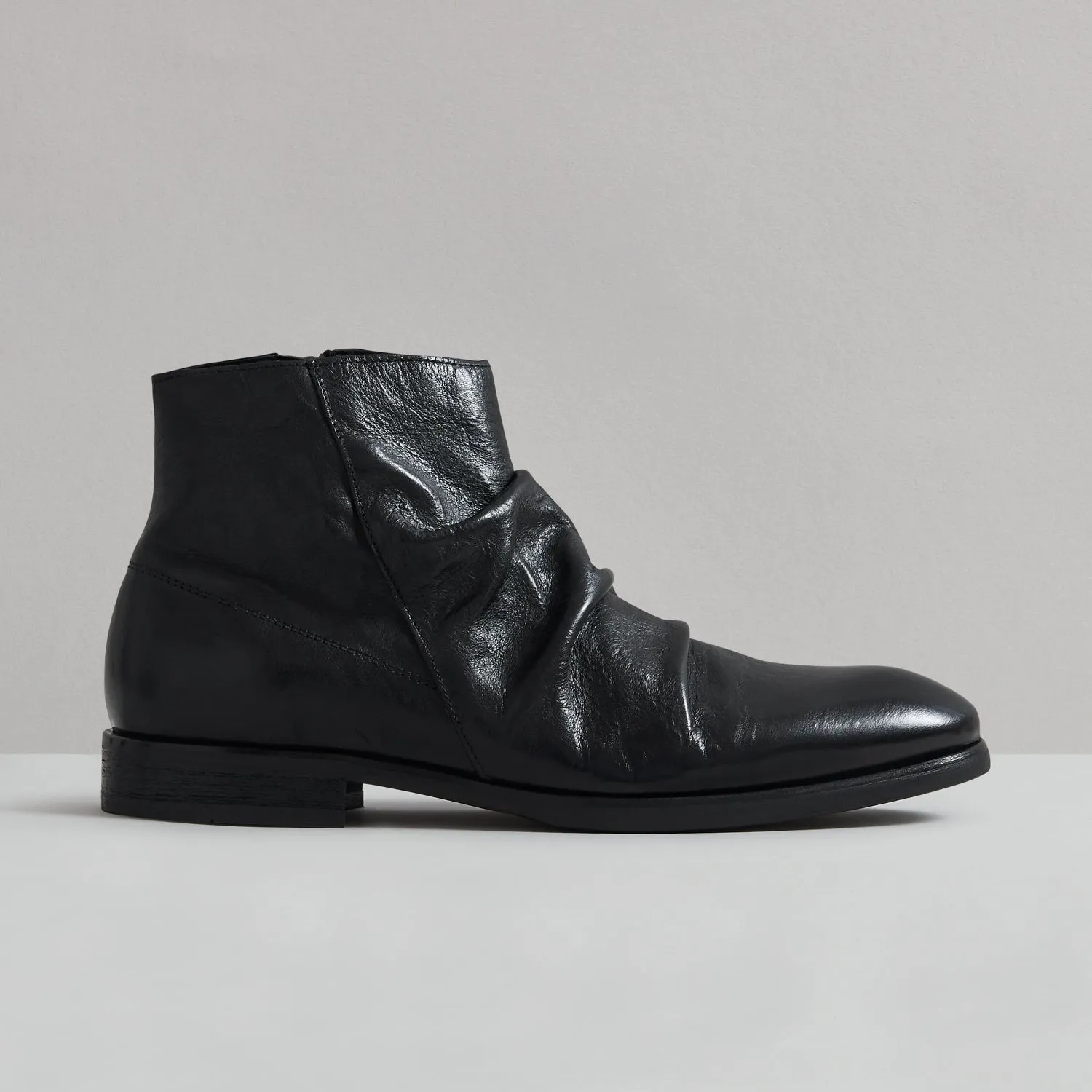 REUBEN BLACK LEATHER BOOT sold by Hudson Shoes