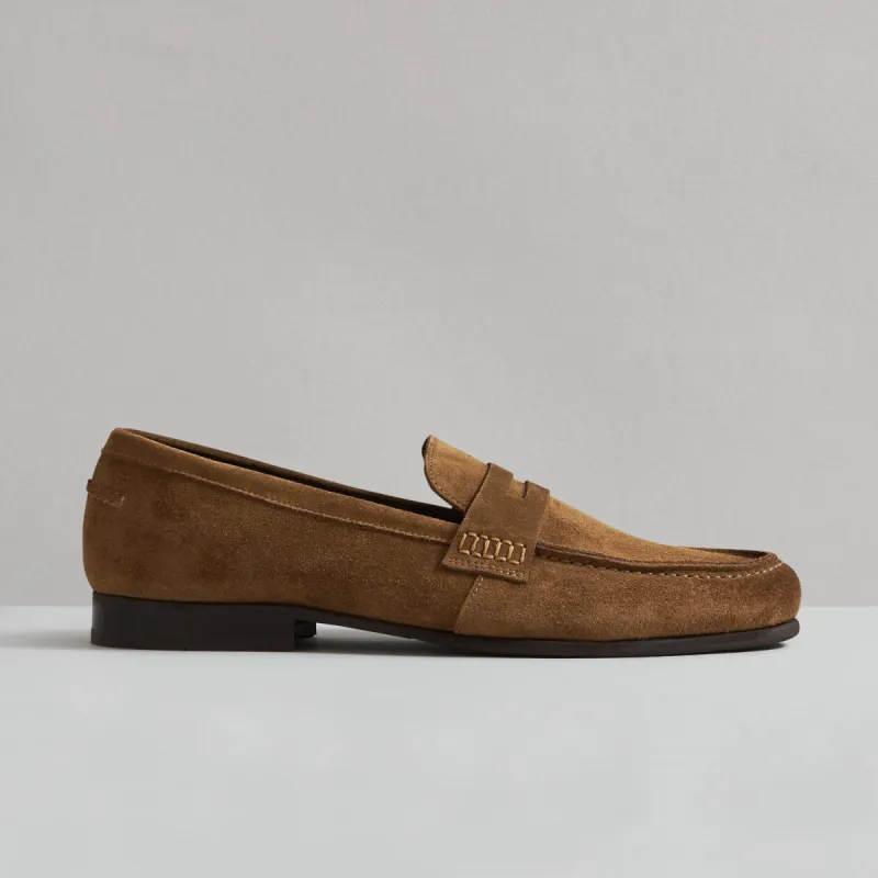 LEON TOBACCO SUEDE LOAFER sold by Hudson Shoes