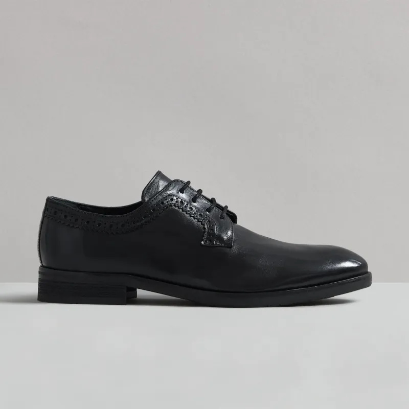 HARRISON BLACK VEG TAN DERBY sold by Hudson Shoes