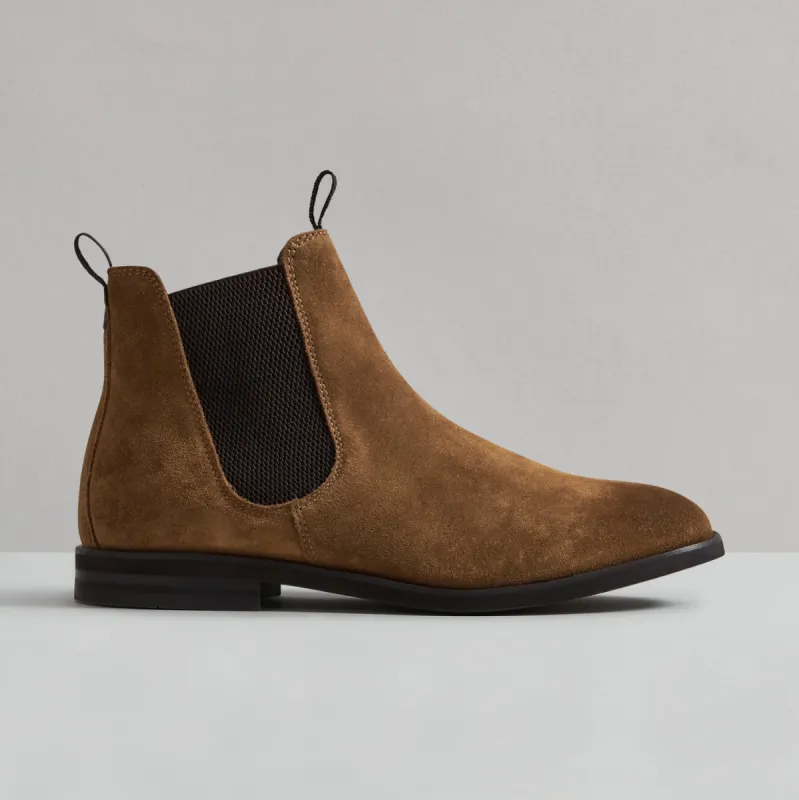 RALEIGH TOBACCO SUEDE CHELSEA BOOT sold by Hudson Shoes