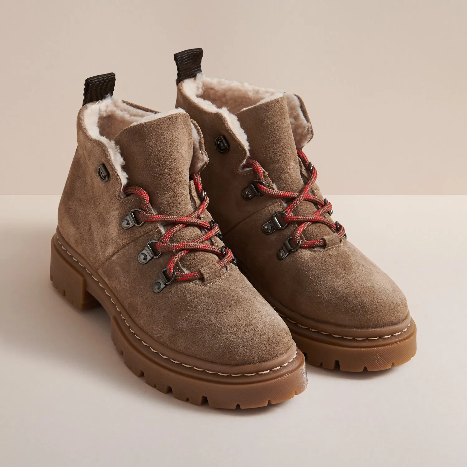 MILLIE TAUPE SUEDE HIKER BOOT sold by Hudson Shoes product image thumbnail 2