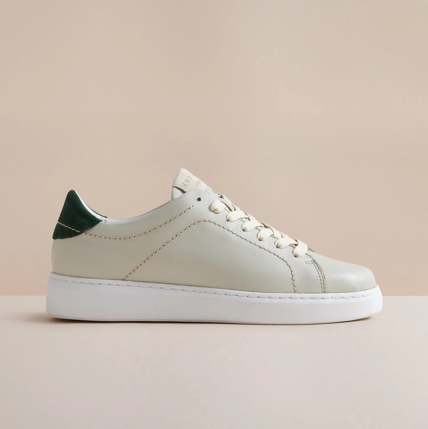 COOPER CREAM LEATHER TRAINER sold by Hudson Shoes