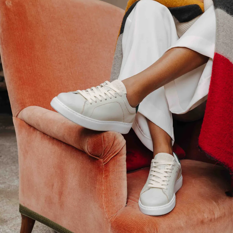 COOPER CREAM LEATHER TRAINER sold by Hudson Shoes product image thumbnail 2