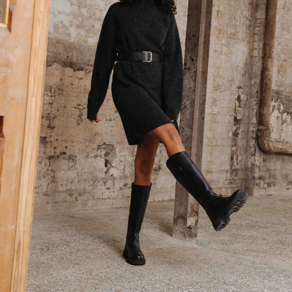 CALI BLACK LEATHER BOOT sold by Hudson Shoes product image thumbnail 2