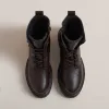 RIPLEY BROWN LEATHER COMBAT BOOT sold by Hudson Shoes