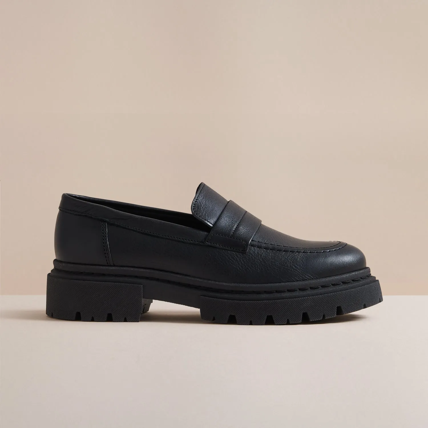 REMI BLACK LEATHER LOAFER sold by Hudson Shoes