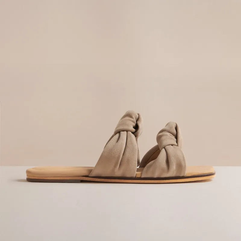 MIMI CREAM SUEDE SANDAL sold by Hudson Shoes