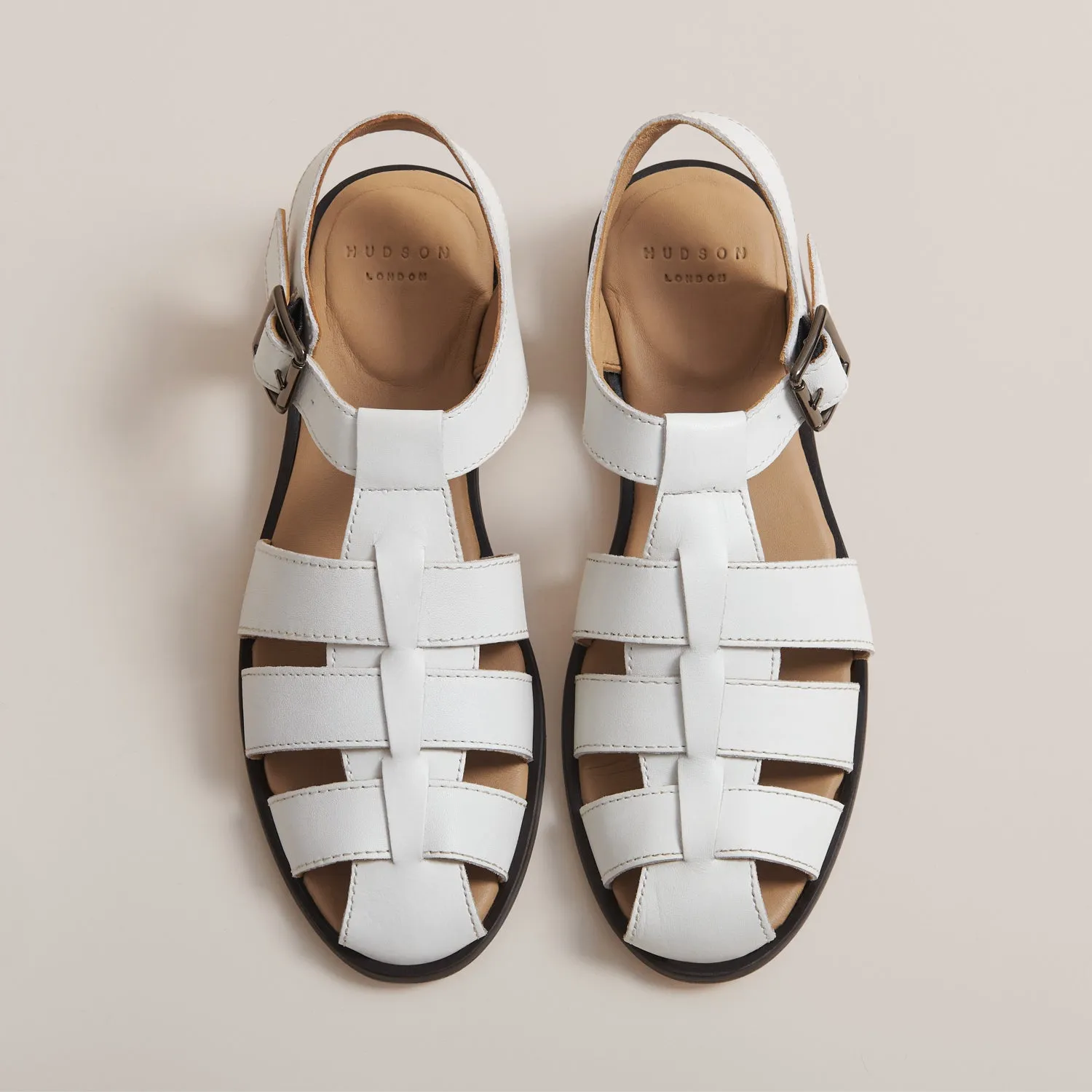 ARABELLA WHITE LEATHER SANDAL sold by Hudson Shoes product image thumbnail 3