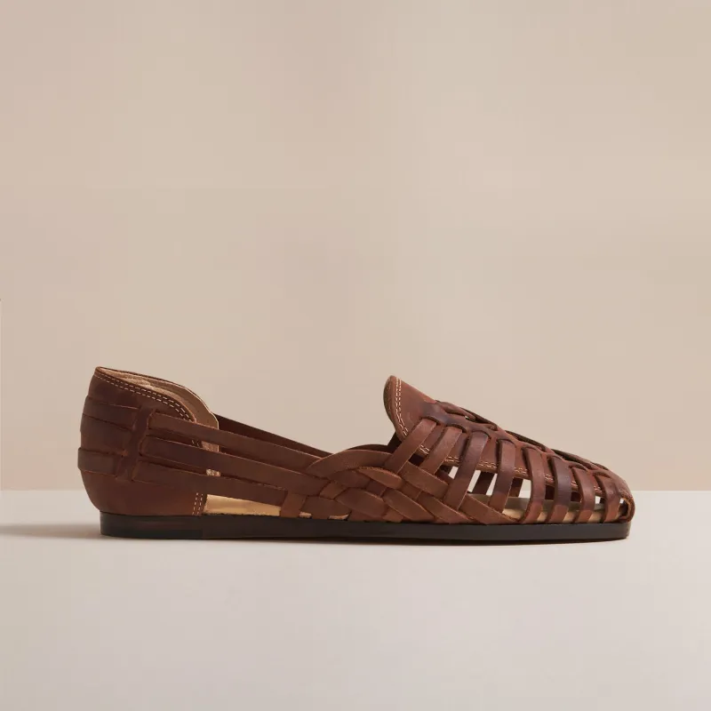RAFFI WOMENS TAN LEATHER SANDAL made by Hudson Jeans