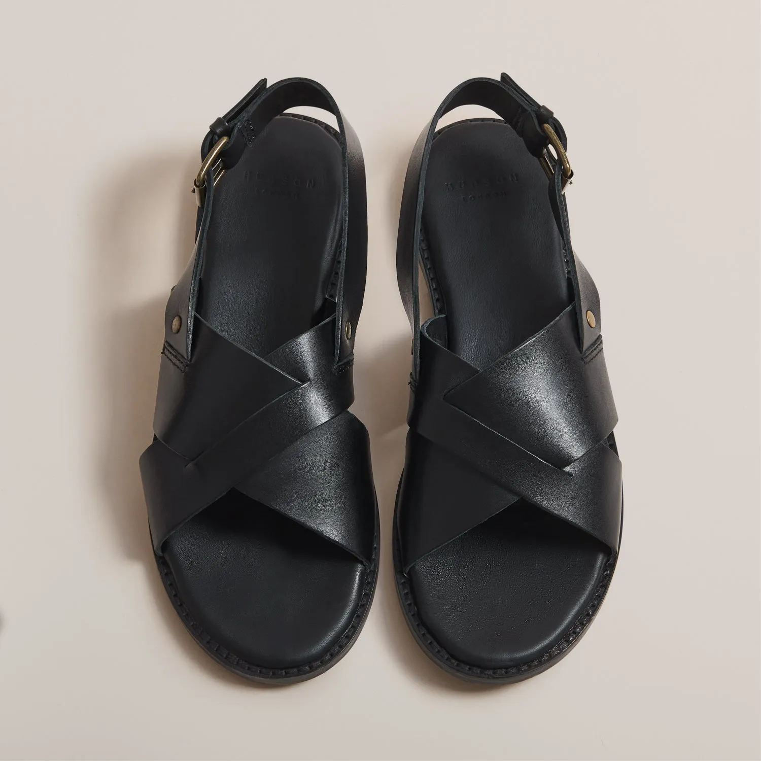 NICKEL BLACK LEATHER SANDAL sold by Hudson Shoes product image thumbnail 2