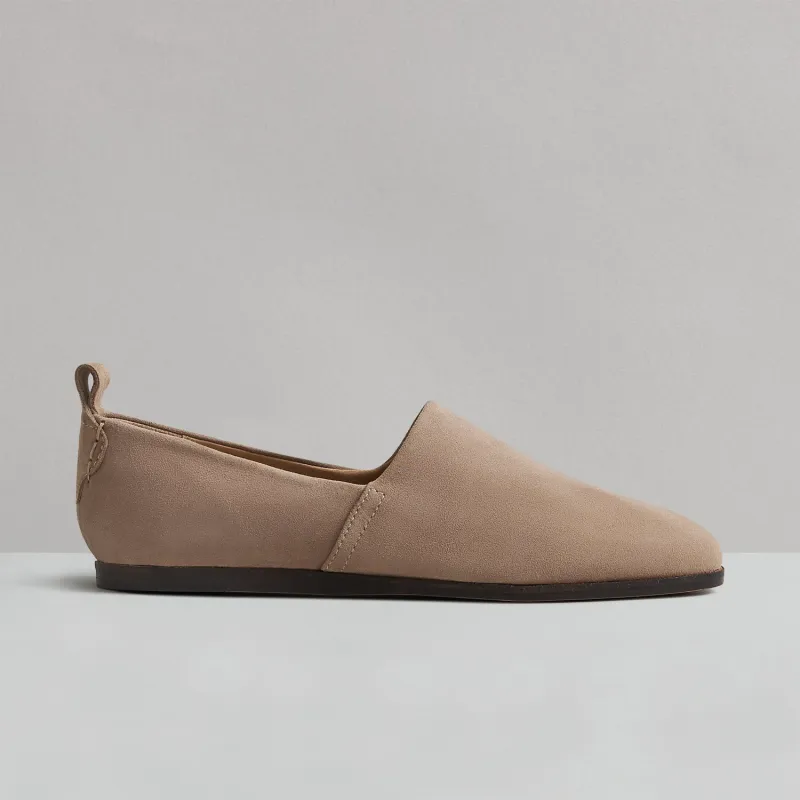 RIGBY MENS TAUPE SUEDE LOAFER made by Hudson Jeans