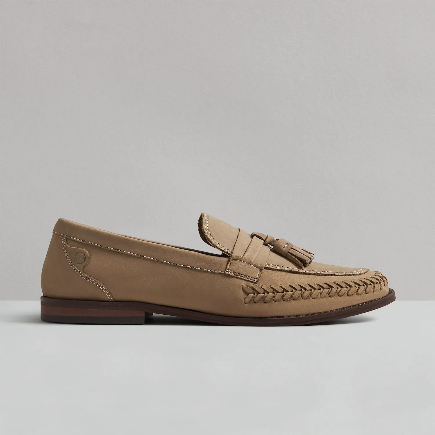 HALDON TAUPE NUBUCK LOAFER sold by Hudson Shoes