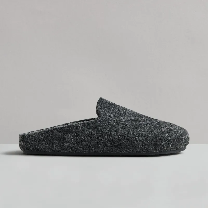 CLAY WOOL FELT BLACK SLIPPER sold by Hudson Shoes
