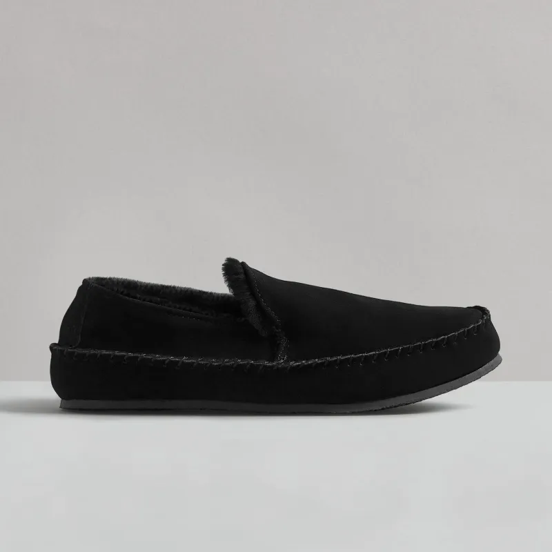ARDEN SUEDE BLACK SLIPPER sold by Hudson Shoes