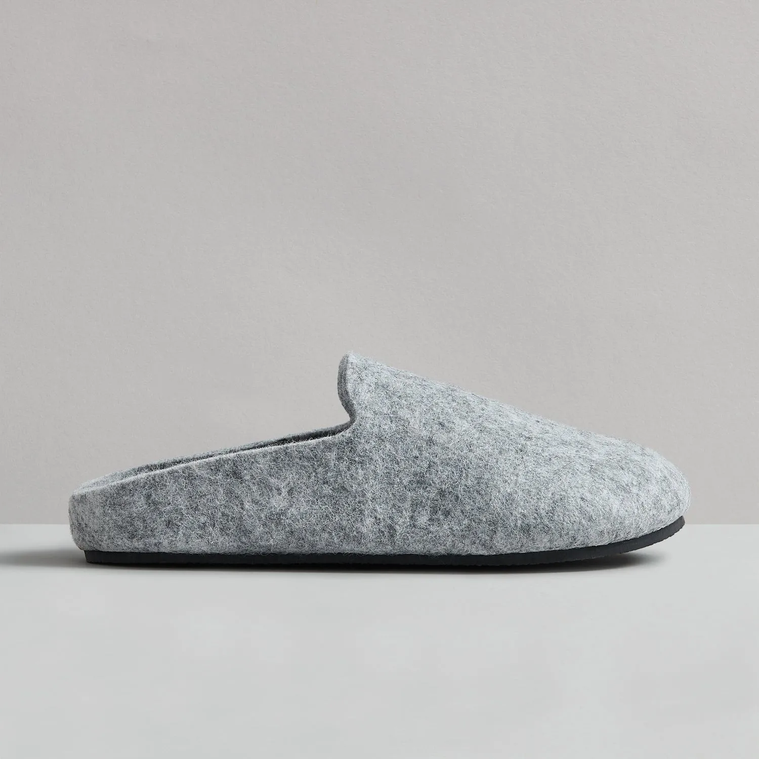 CLAY WOOL FELT LIGHT GREY SLIPPER sold by Hudson Shoes