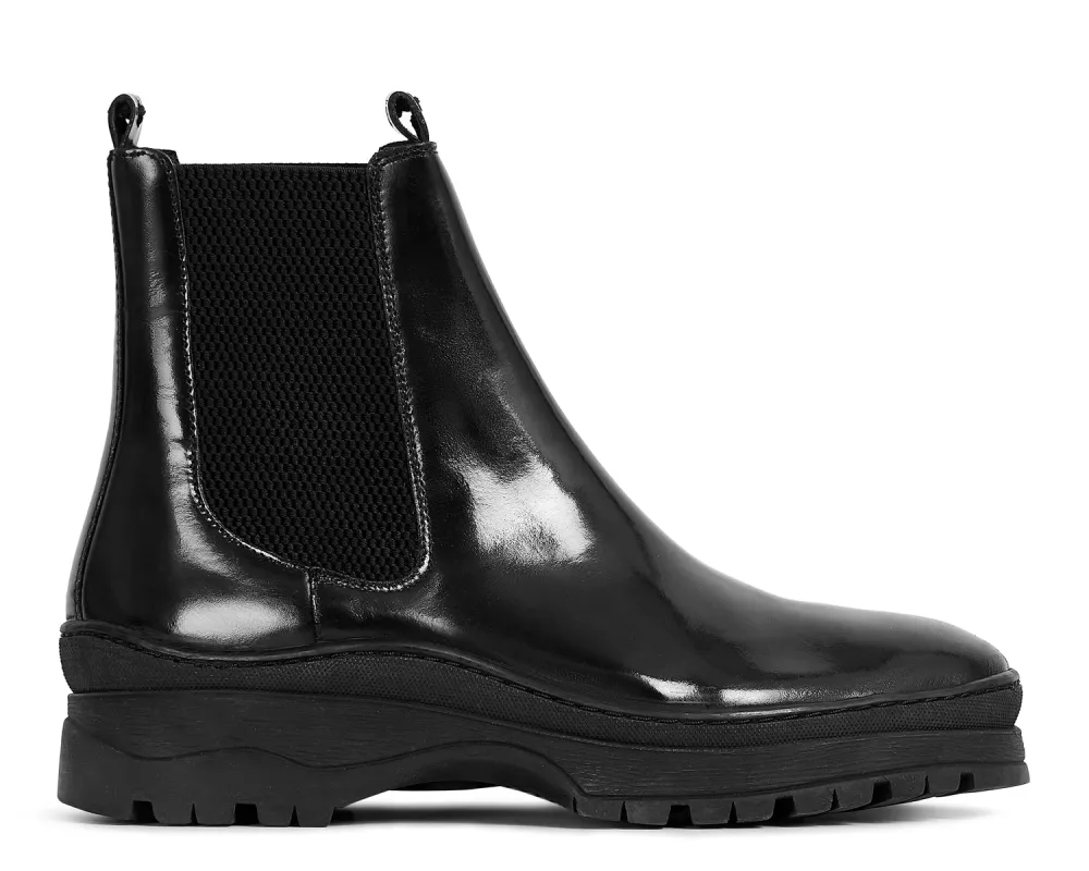 NAYIM BLACK HI SHINE BOOT sold by Hudson Shoes