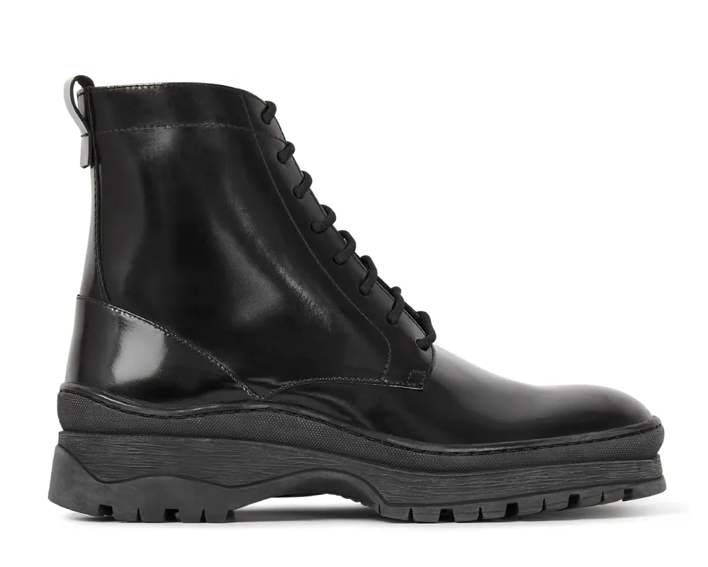 LUCAS BLACK HI SHINE BOOT sold by Hudson Shoes