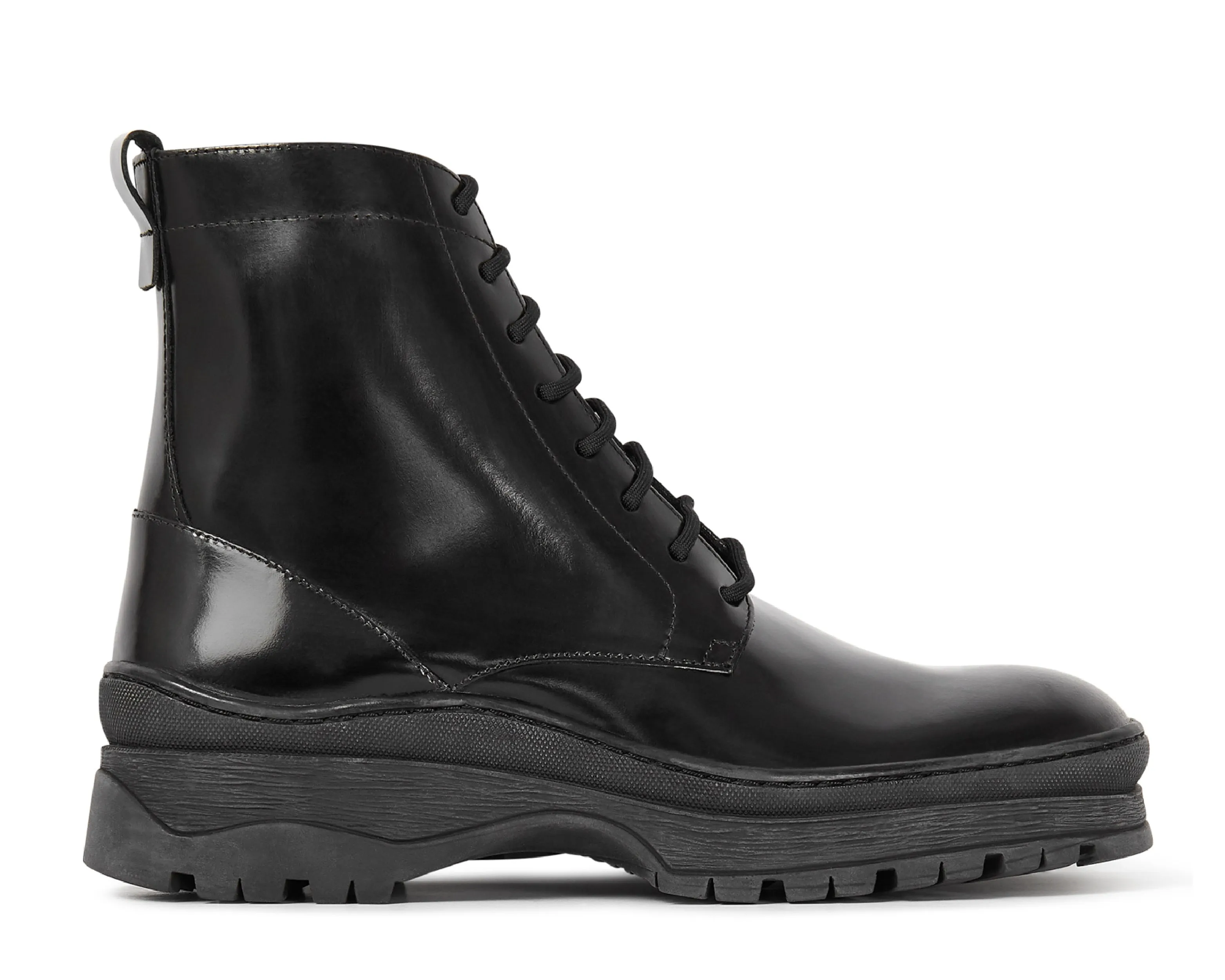 LUCAS BLACK HI SHINE BOOT sold by Hudson Shoes