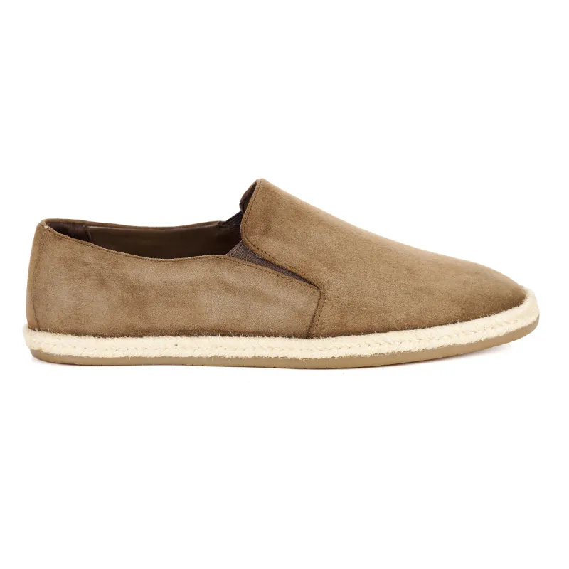 HAVANA MENS KHAKI SUEDE ESPADRILLES made by Hudson Jeans