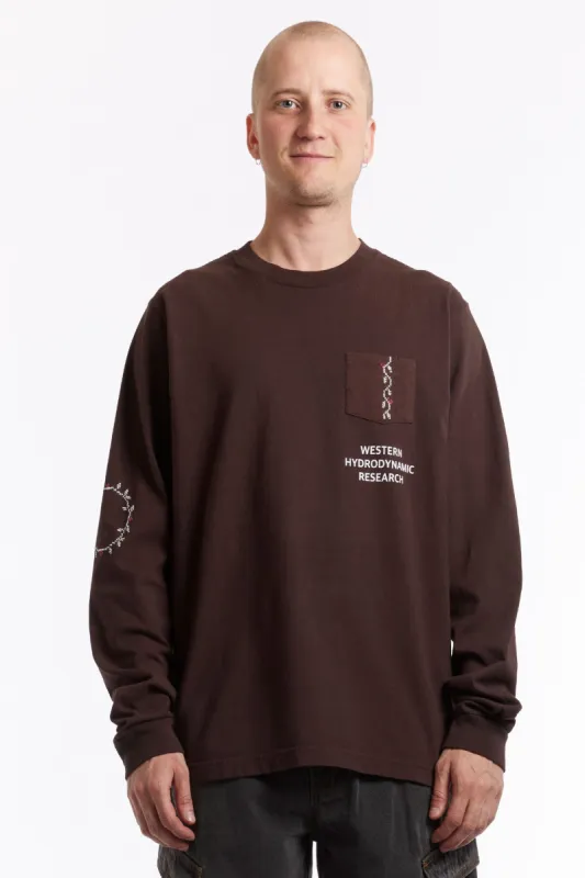 ADISH x WESTERN HYDRODYNAMIC RESEARCH NAFNUF LOGO LONG SLEEVE SHIRT sold by Perks And Mini Pty Ltd (P.A.M.)