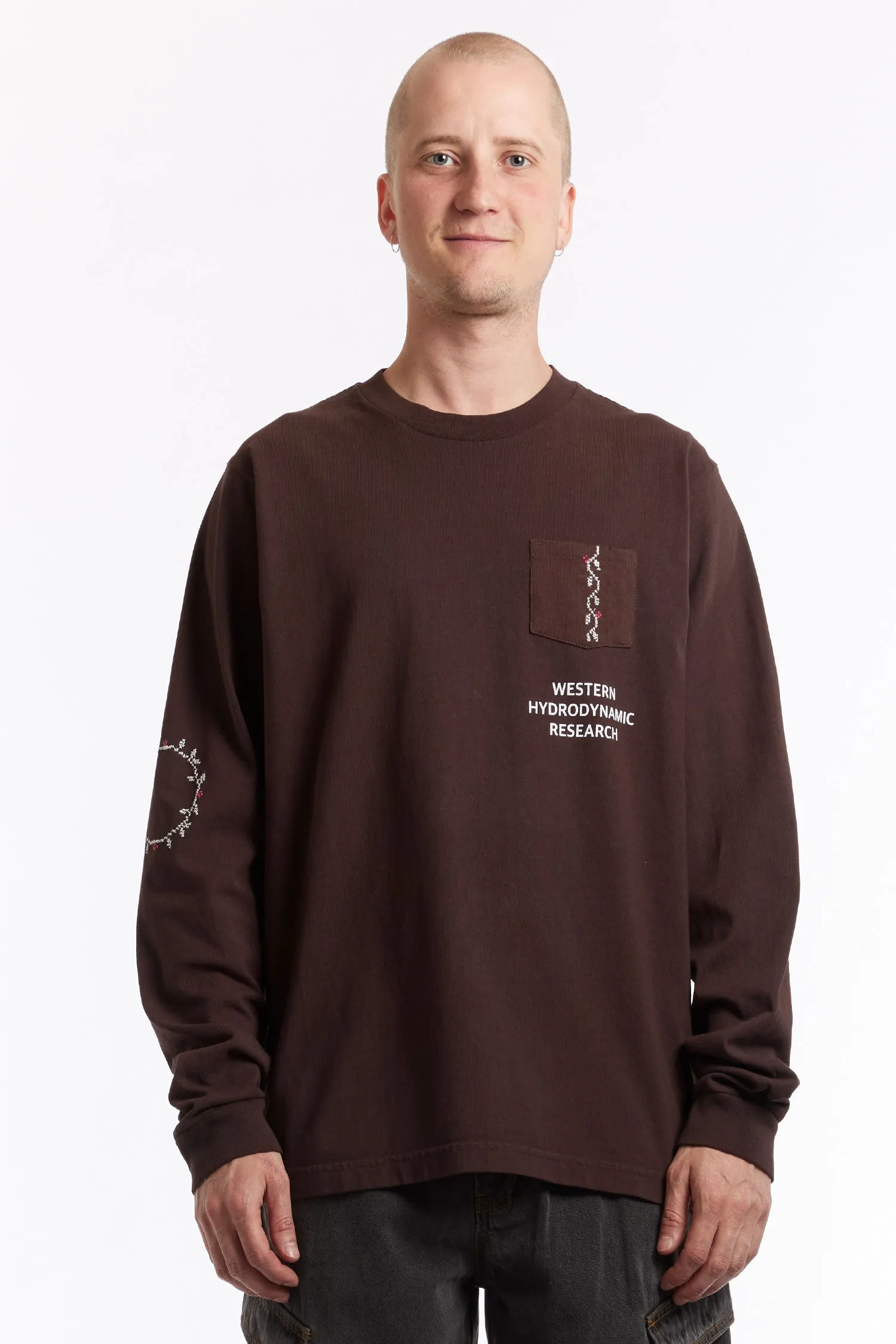 ADISH x WESTERN HYDRODYNAMIC RESEARCH NAFNUF LOGO LONG SLEEVE SHIRT sold by Perks And Mini Pty Ltd (P.A.M.)