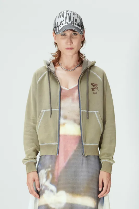 CHERRY MOON HOODED ZIP THRU SWEAT made by Perks And Mini Pty Ltd (P.A.M.)