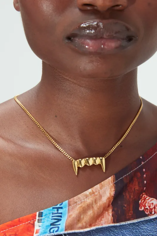 FANGZ NECKLACE - GOLD sold by Perks And Mini Pty Ltd (P.A.M.)