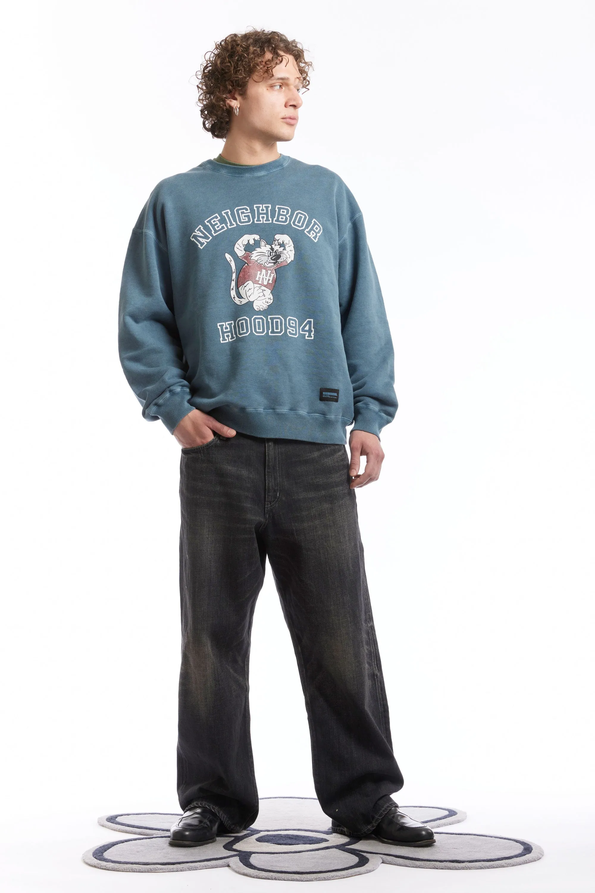 PIGMENT DYED SWEAT SHIRT LS NAVY sold by Perks And Mini Pty Ltd (P.A.M.) product image thumbnail 3