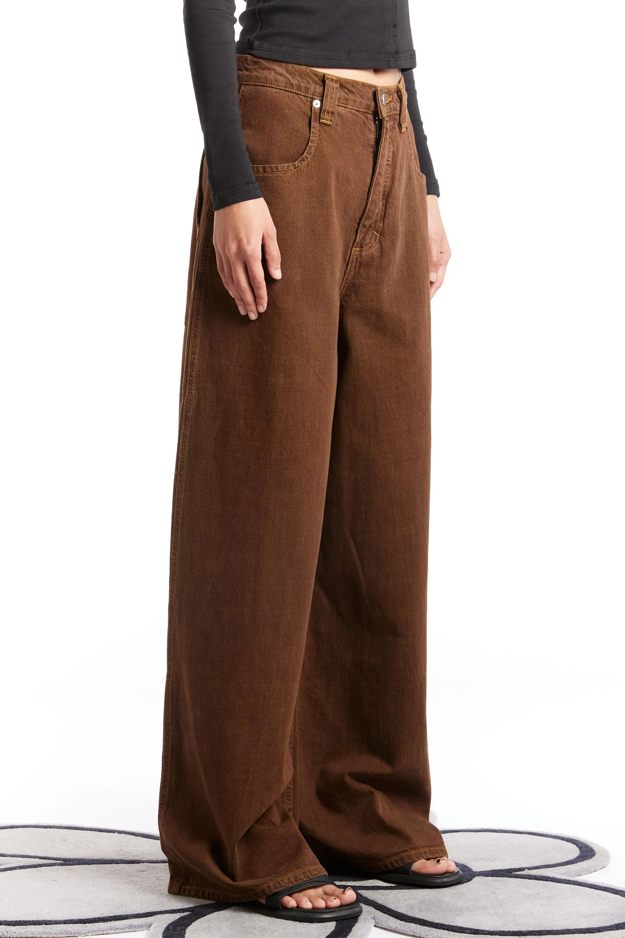ULTRA WIDE LEG JEAN TOBACCO sold by Perks And Mini Pty Ltd (P.A.M.) product image thumbnail 2