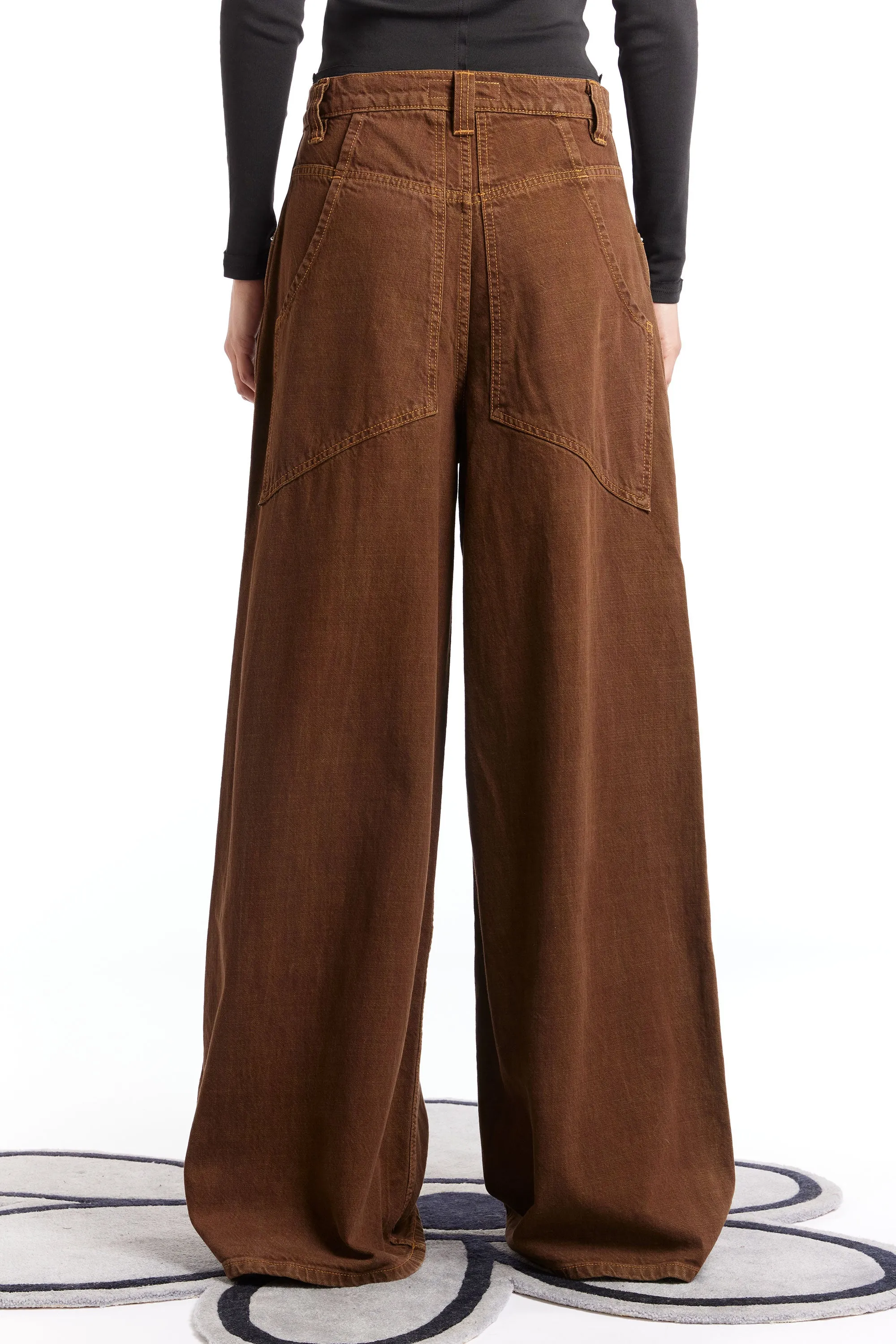 ULTRA WIDE LEG JEAN TOBACCO sold by Perks And Mini Pty Ltd (P.A.M.) product image thumbnail 3