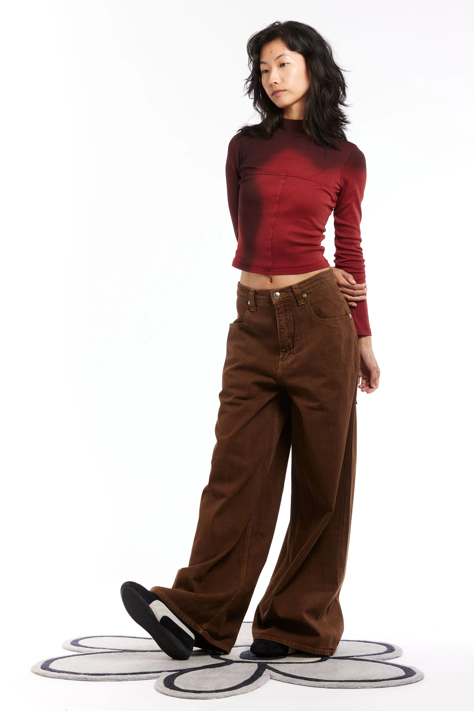 ULTRA WIDE LEG JEAN TOBACCO sold by Perks And Mini Pty Ltd (P.A.M.) product image thumbnail 4