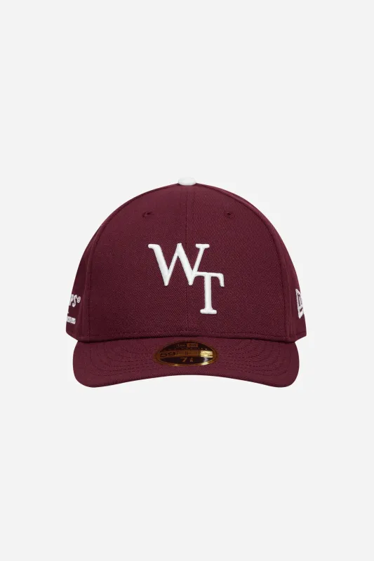 New Era 59 Fifty Low Profile WT Cap Burgundy made by WTAPS