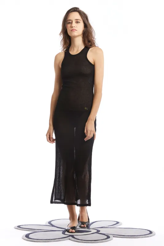 SPIRAL DRESS JET made by Eckhaus Latta