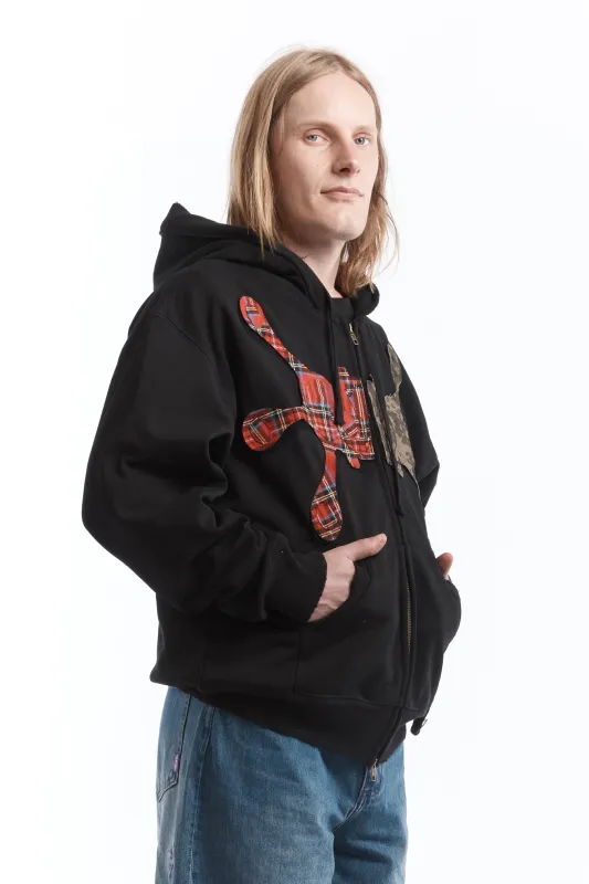 Angel99 Interlink Zip Up Patch Hoodie Black made by Perks And Mini Pty Ltd (P.A.M.)