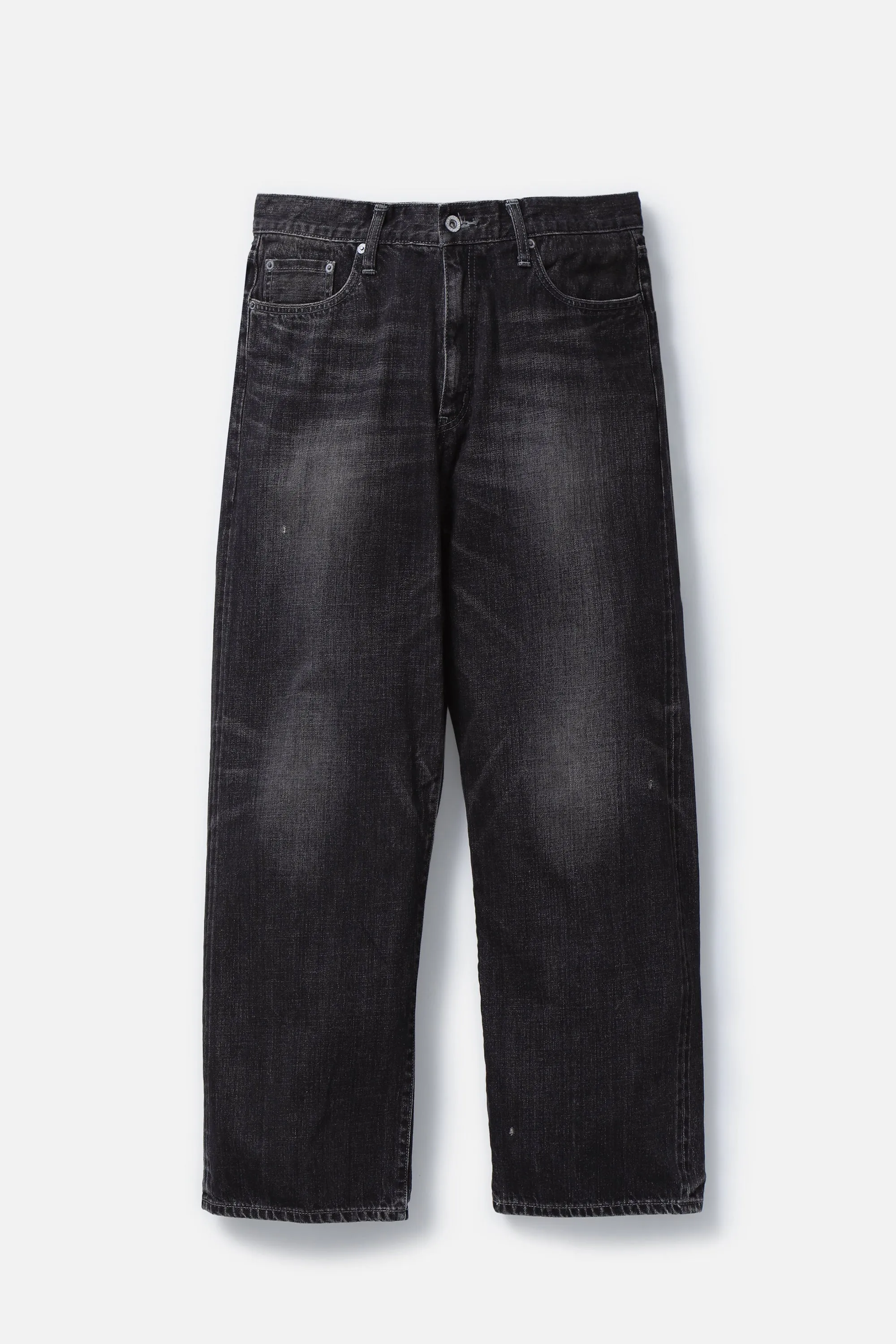 WASHED DENIM DP / WIDE PANTS BLACK sold by Perks And Mini Pty Ltd (P.A.M.)