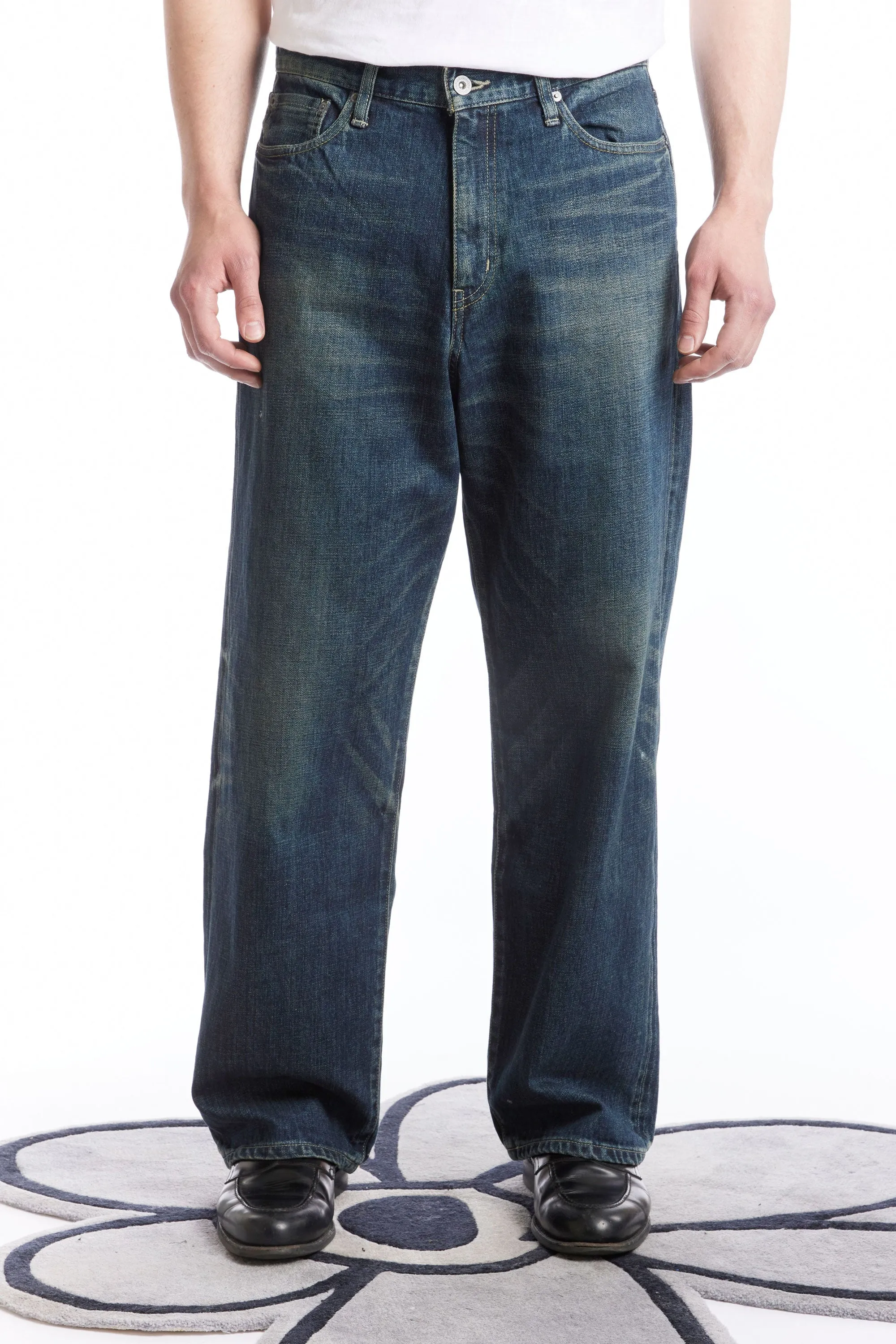 WASHED DENIM DP / WIDE PANTS INDIGO sold by Perks And Mini Pty Ltd (P.A.M.) product image thumbnail 4