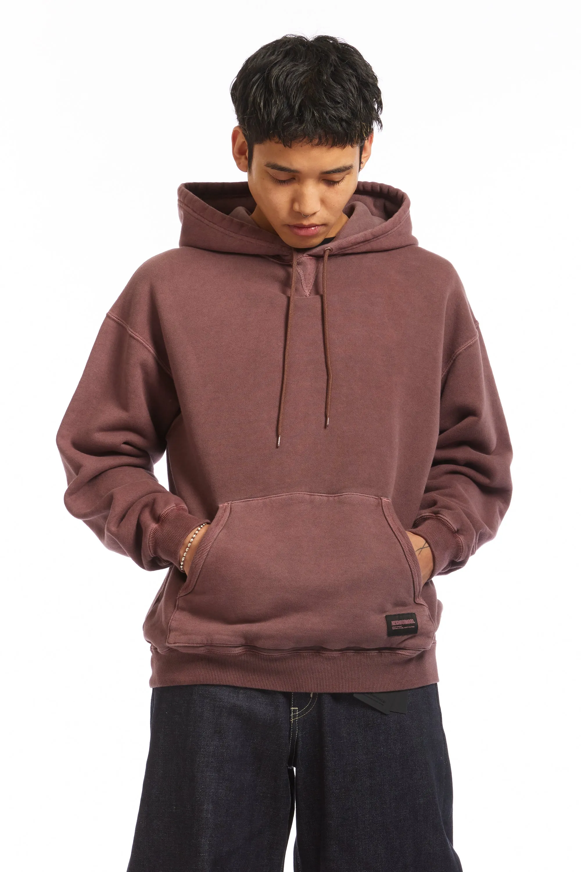 PIGMENT DYED SWEAT HOODIE BURGUNDY sold by Perks And Mini Pty Ltd (P.A.M.) product image thumbnail 2