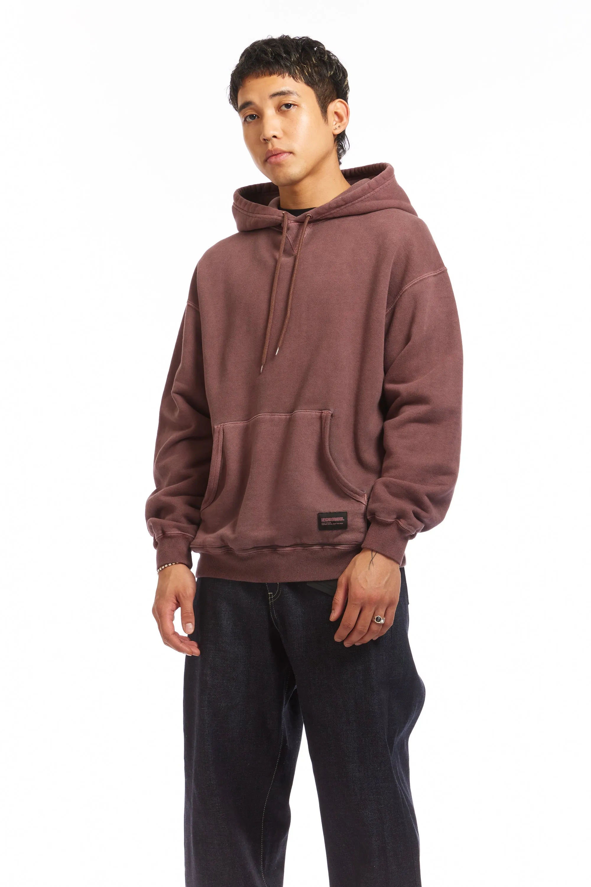 PIGMENT DYED SWEAT HOODIE BURGUNDY sold by Perks And Mini Pty Ltd (P.A.M.) product image thumbnail 3