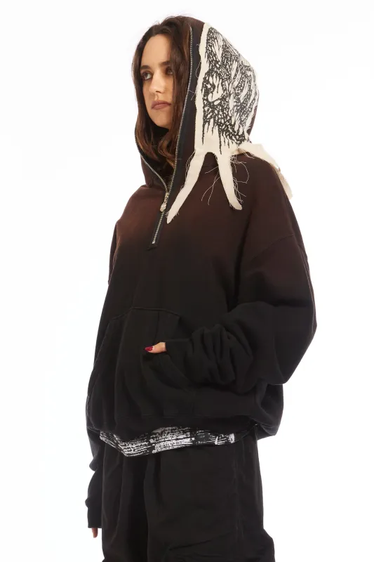 PUNK PATCH 1/4 ZIP PULLOVER HOODIE made by Perks And Mini Pty Ltd (P.A.M.)