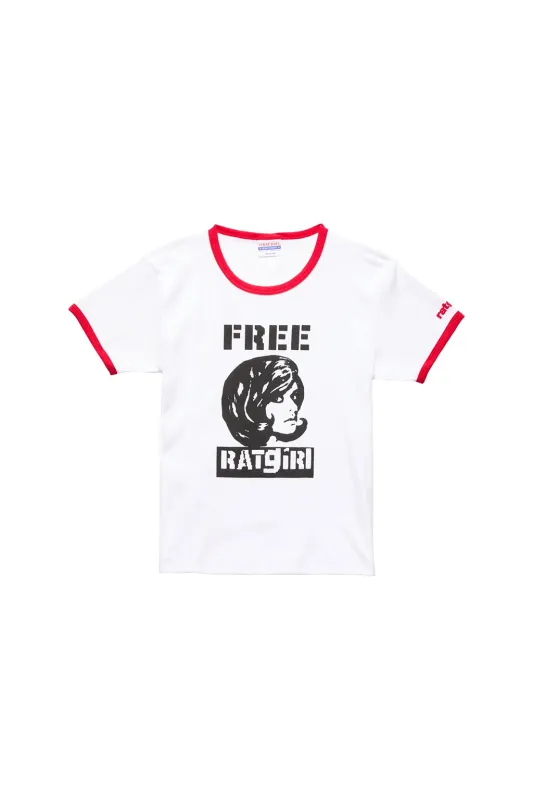Free Ratgirl Ringer Tee White - Ratgirl sold by Perks And Mini Pty Ltd (P.A.M.)