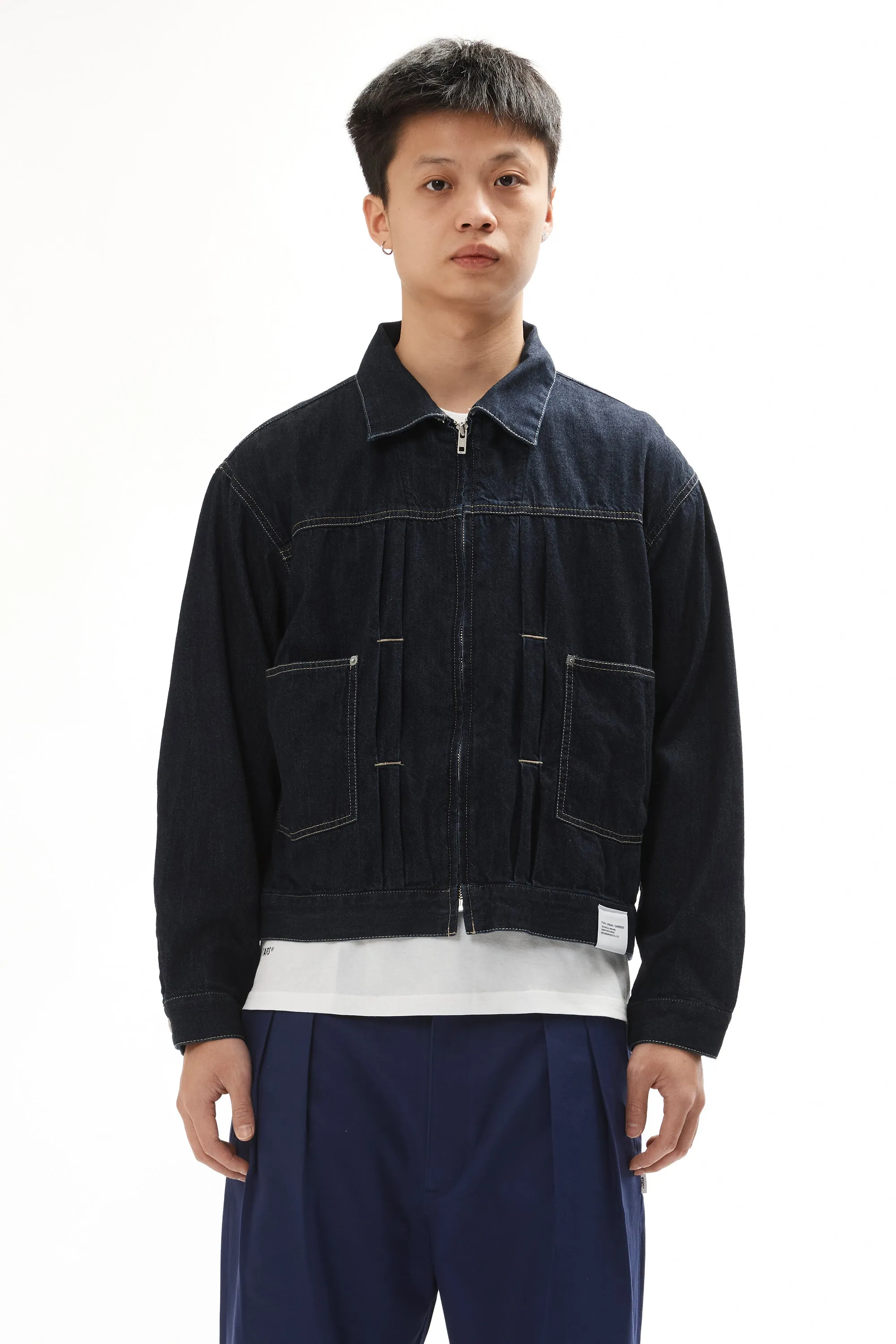 WASHED LIGHT WEIGHT DENIM ZIP JACKET sold by Perks And Mini Pty Ltd (P.A.M.)